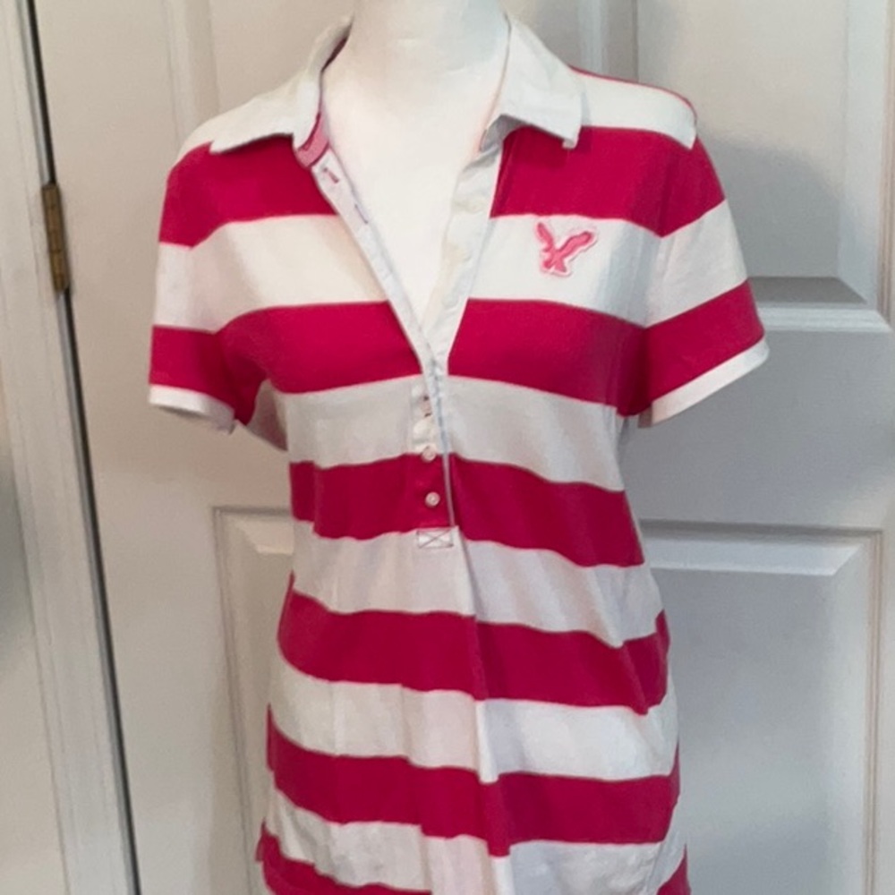 AMERICAN EAGLE OUTFITTERS POLO TOP SIZE LARGE